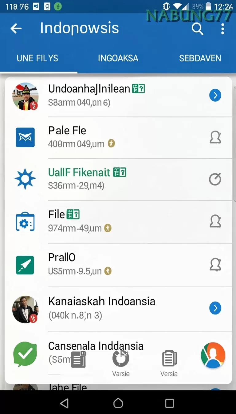 Cuplikan layar AA666 — halaman utama